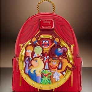 NEW Loungefly MUPPETS Show Theater Light-Up Backpack Kermit Animal Fozzie Piggy